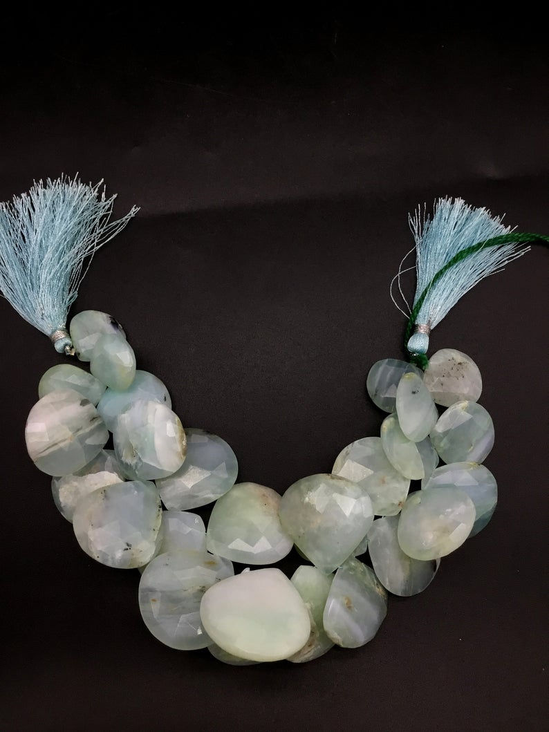 Thumbnail: Blue Opal Faceted Almond Shape 1 Strand Natural Gemstone Beads