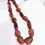 섬네일: Carnelian Faceted Tumbles Beads Necklace l 16 Inches Natural Carnelian Faceted