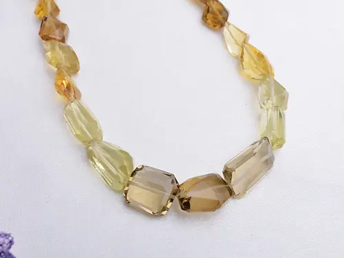 Multi Quartz Faceted Tumble Beads 15 Inches Natural Multi Quartz Beads