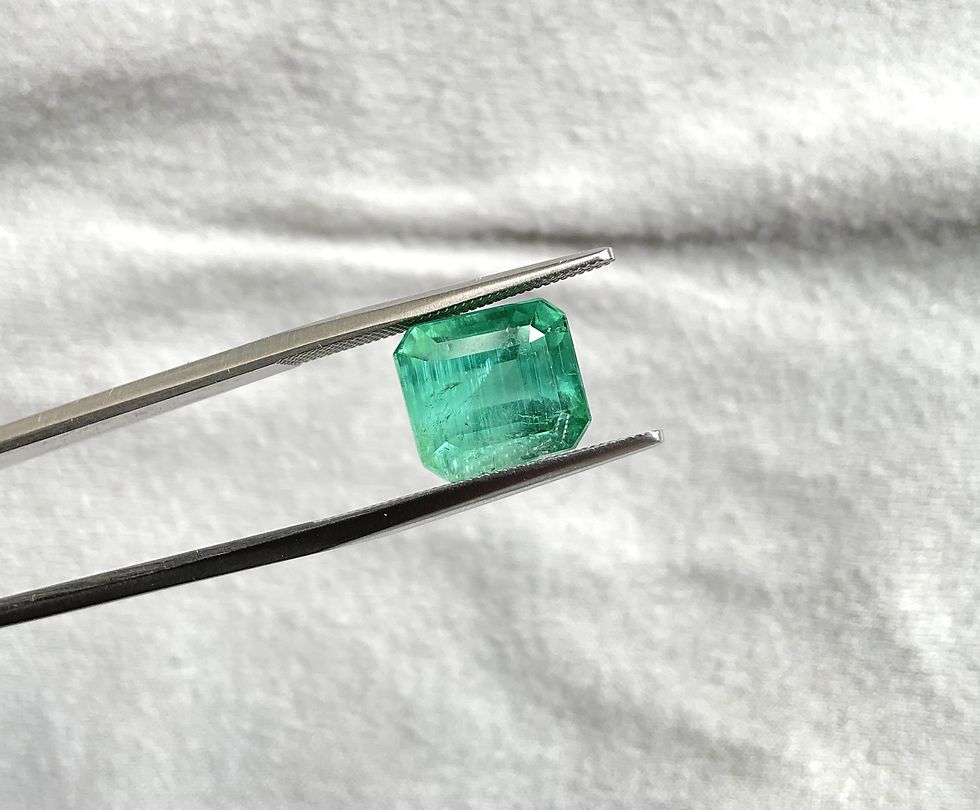 Миниатюра: 6.54 carats bluish green Tourmaline octagon Faceted cutstone Top Quality Natural