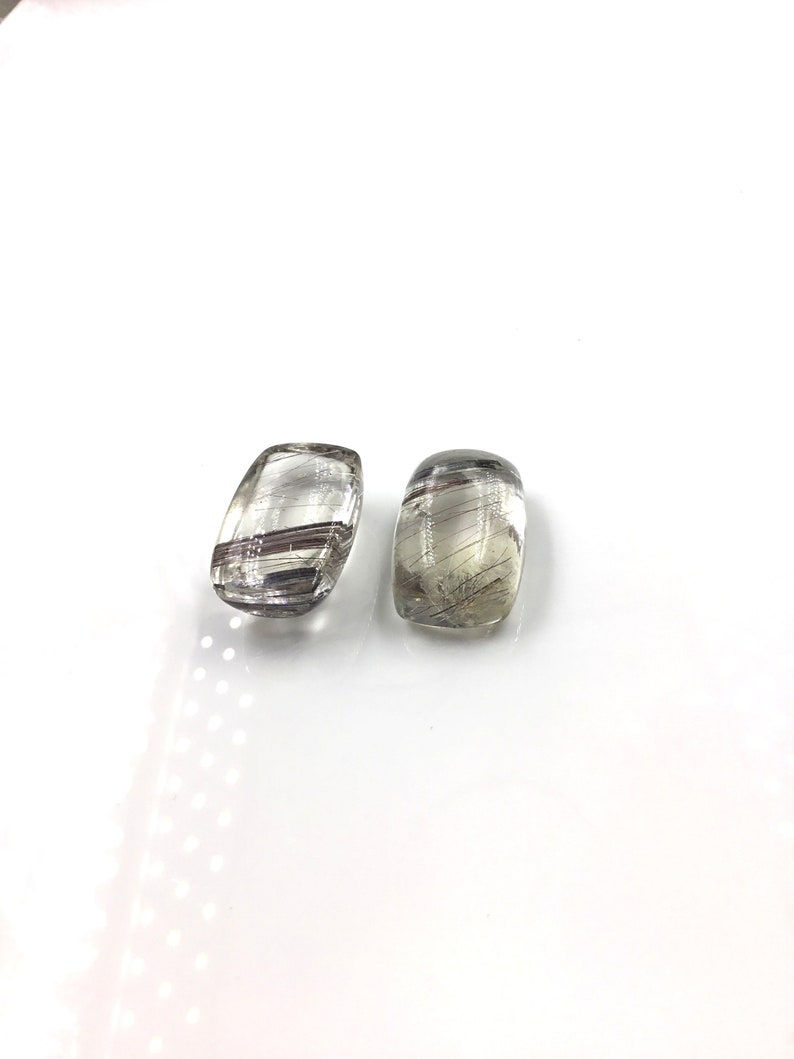 Miniatura: Natural Rutile Smooth Baguette Loose Gemstone For Jewelry
