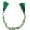 Miniatura: Natural Emerald Faceted Drop Beads Gemstone Necklace