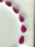 Thumbnail: 92.09 carats ruby Mozambique cut stone pear 17 Pieces layout heated natural gem
