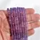 섬네일: Amethyst Smooth Rondelle Beads I 3mm to 4mm Natural Amethyst Plain Beads