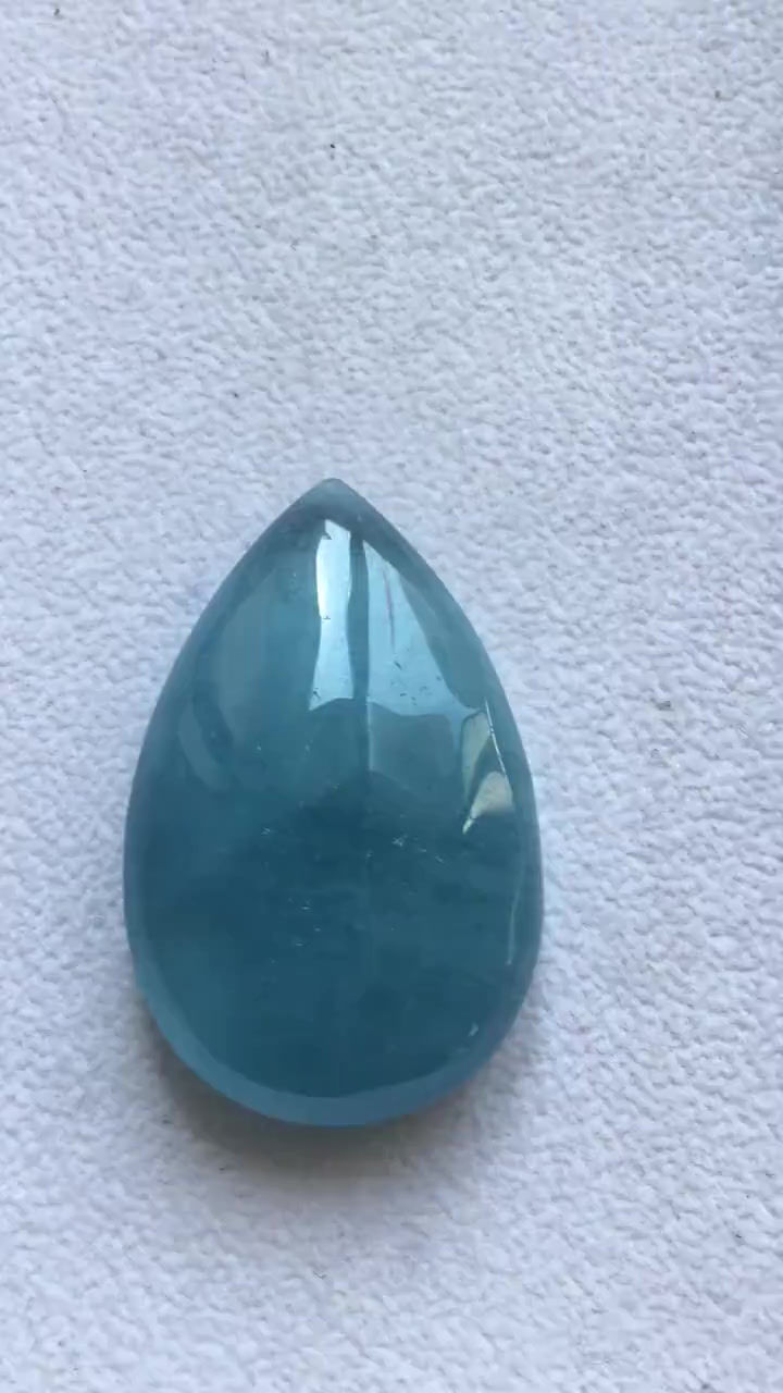 Thumbnail: Aquamarine Pear Natural Aquamarine Gemstone For Pendant Good Quality