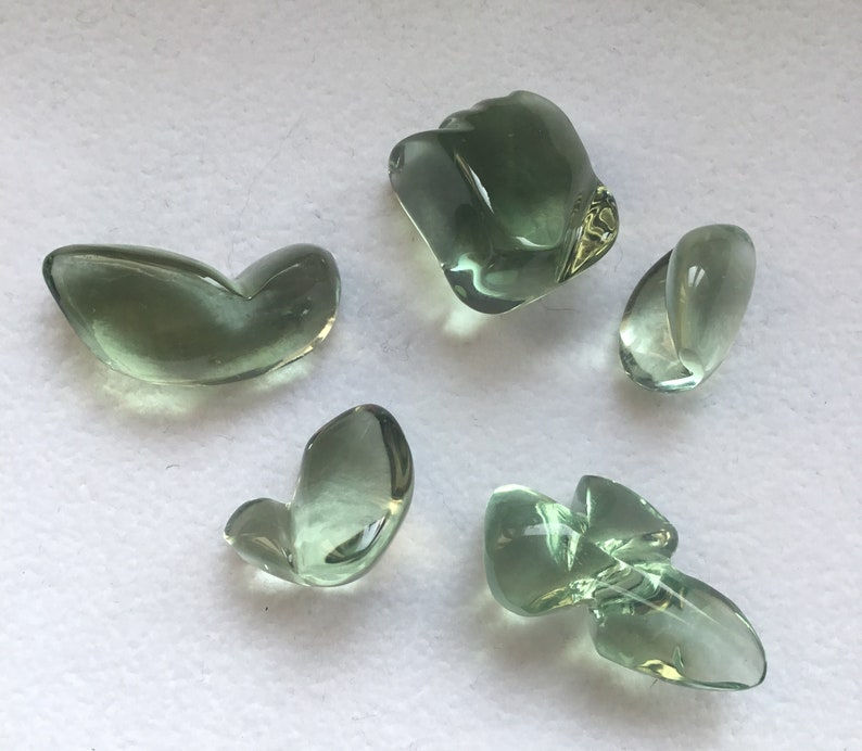 الصورة المصغرة: Green Amethyst Plain Tumble Top Quality Natural Gemstone