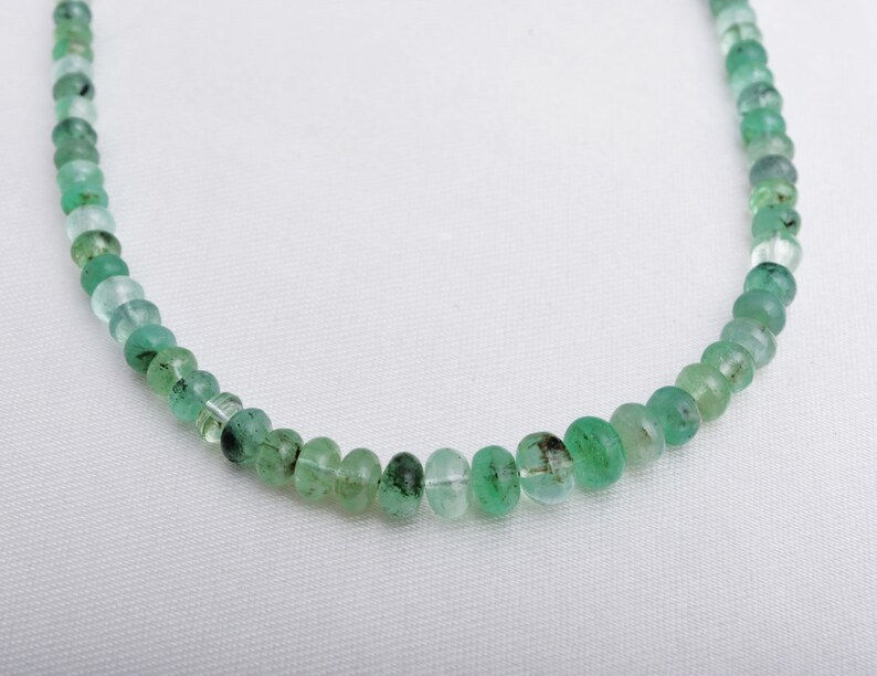 サムネイル： Russian Emerald Smooth Beads Emerald Jewelry Beads Green Emerald Beads