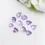 Thumbnail: Natural Pink Amethyst Faceted Fancy Trillion Loose Gemstones
