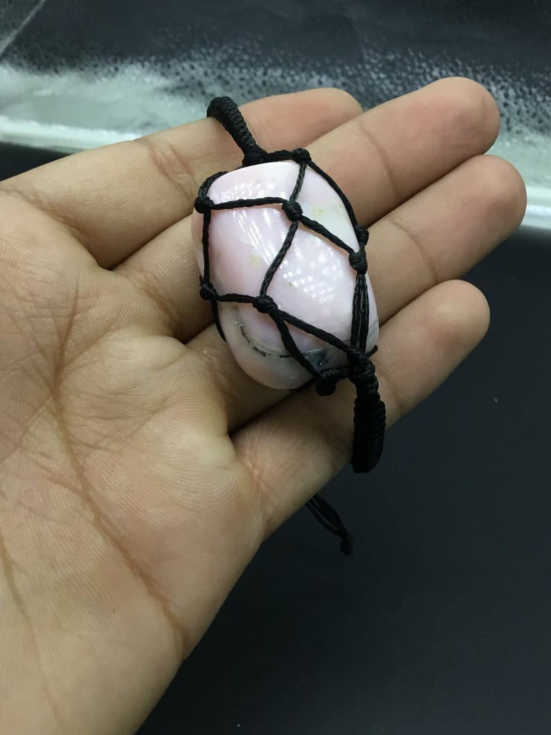 Thumbnail: Opal Gemstone Bracelet, Adjustable Bracelet, Bracelet Pink Opal Bracelet Natural