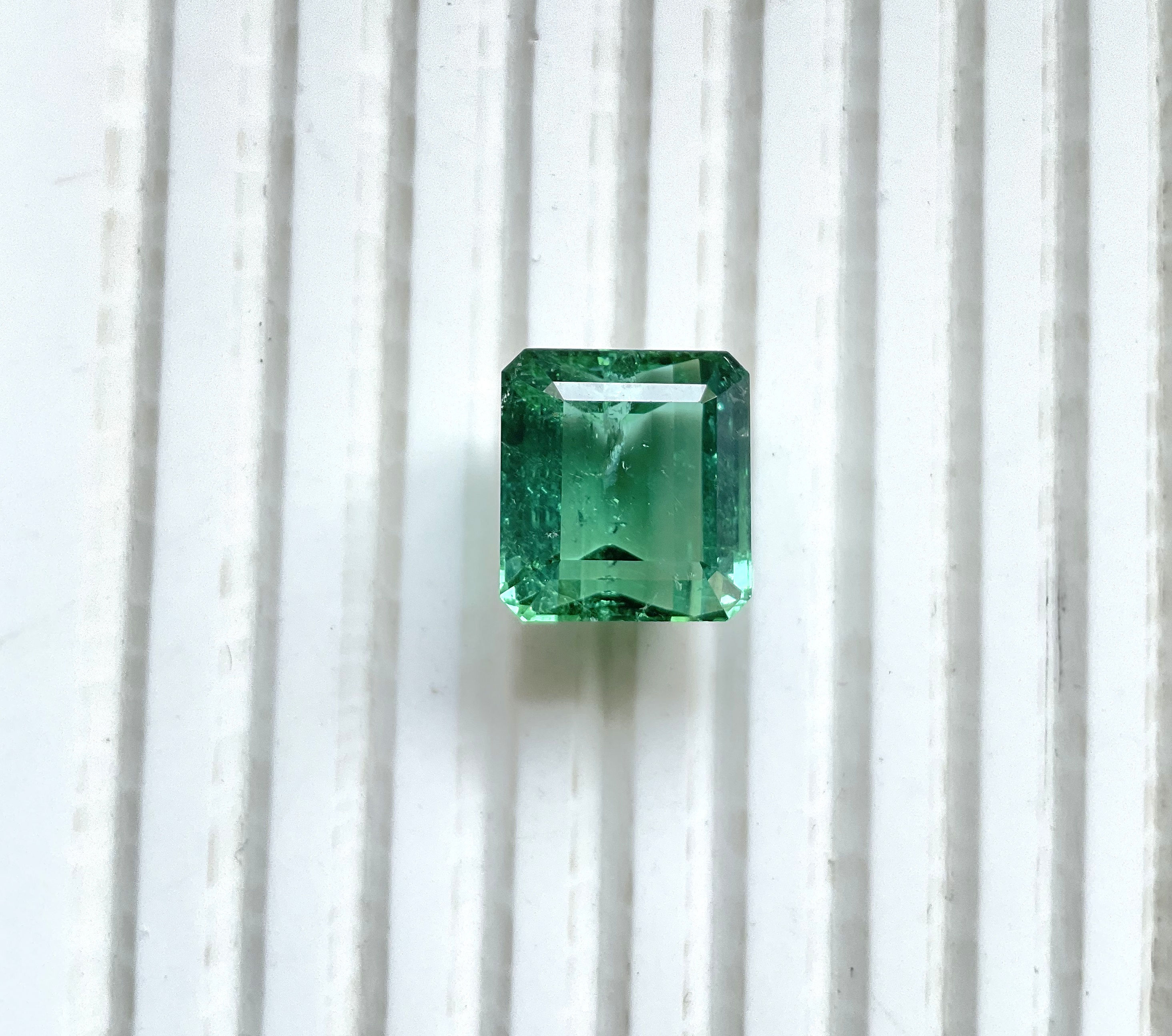 17.71 carat bluish green Tourmaline octagon Faceted cutstone Top Quality Natural