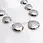 Thumbnail: Silver Pyrite Faceted Pear Beads Necklace l 9 Inches Natural Silver Pyrite