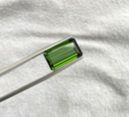 8.33 carats green Tourmaline octagon Faceted cut stone Top Quality Natural gem