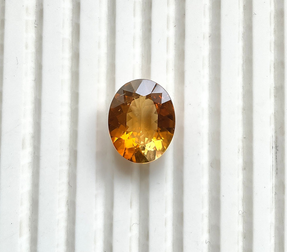 Miniaturbild: 7.26 Carat orange Tourmaline Oval Faceted cutstone Fine Jewelry Natural Gemstone