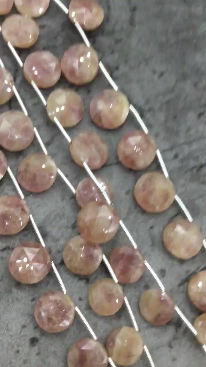 Miniatura: Closeout Sale price Sunstone Faceted Round 4 strands full hank wholesale