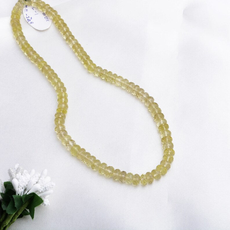 Miniatura: Natural Lemon Quartz Faceted Balls Gemstone Necklace