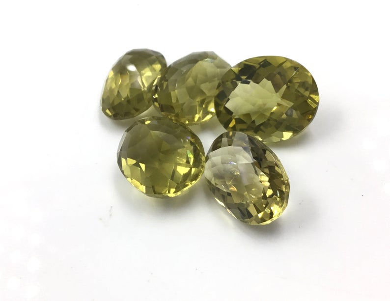 Miniatura: Natural Beer Quartz Faceted Fancy Oval Loose Gemstone