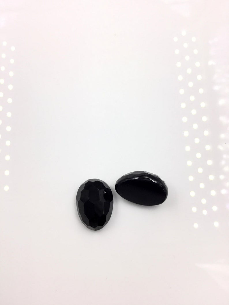Thumbnail: Natural Fancy Black Spinel Cabochon Loose Gemstone For Jewelry