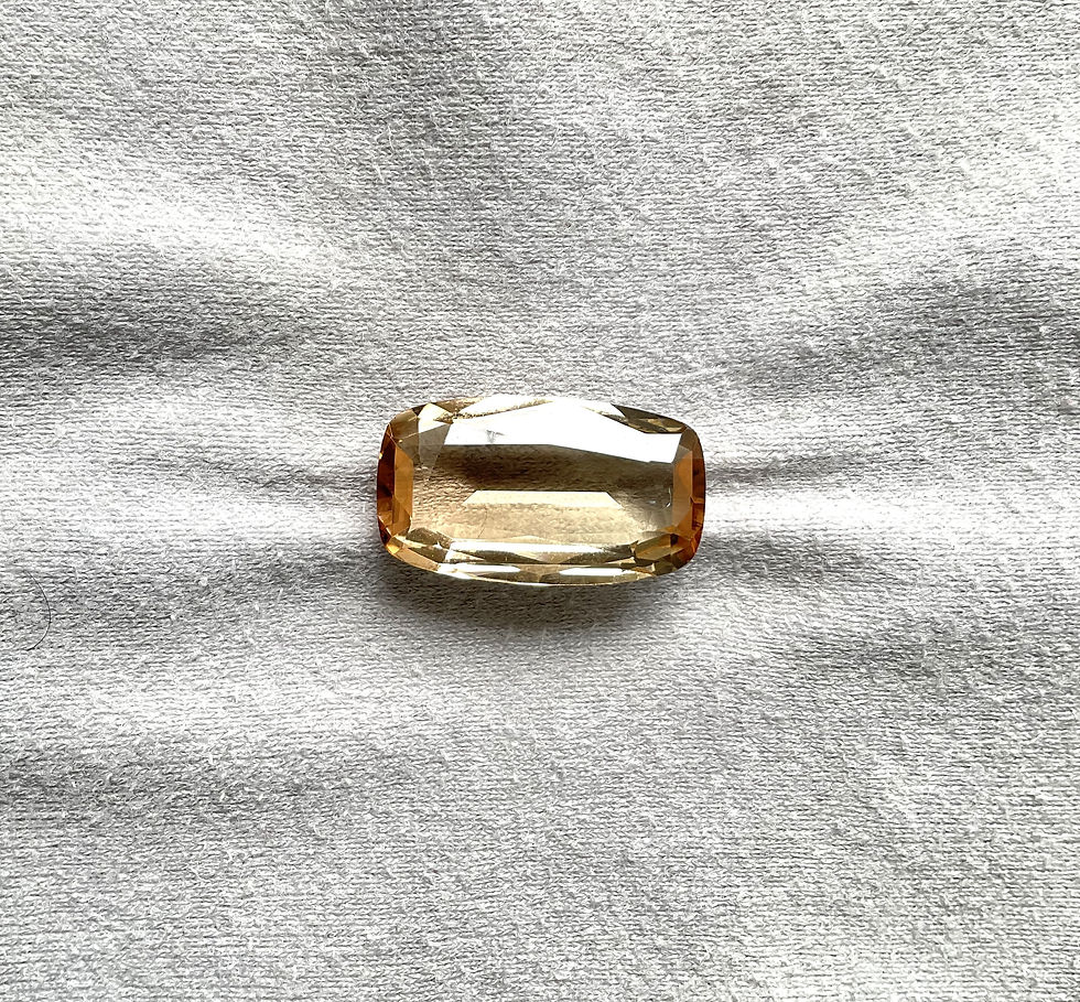 Thumbnail: 20.33 Carat Peach Tourmaline Cushion Faceted Cut Stone For Jewelry Natural Gem
