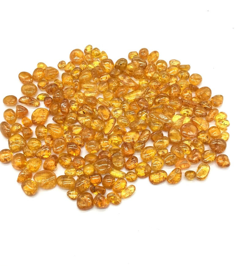 Thumbnail: Fanta Garnet Tumbled Gemstone AAA+ 5 Piece / 14.30 Ct Gemstone for Jewellery