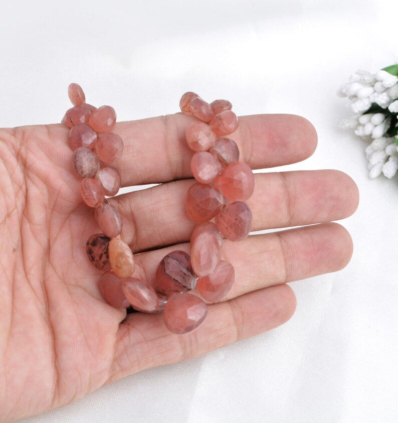 Миниатюра: Sunstone Faceted Pear Beads l 7 Inches Natural Sunstone Faceted Pears Beads