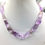 섬네일: Natural Ametrine Concave Cut Tumbles Gemstone Necklace