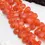 섬네일: Carnelian Faceted Pear Beads 8 Inches  l Natural Carnelian Faceted Pear