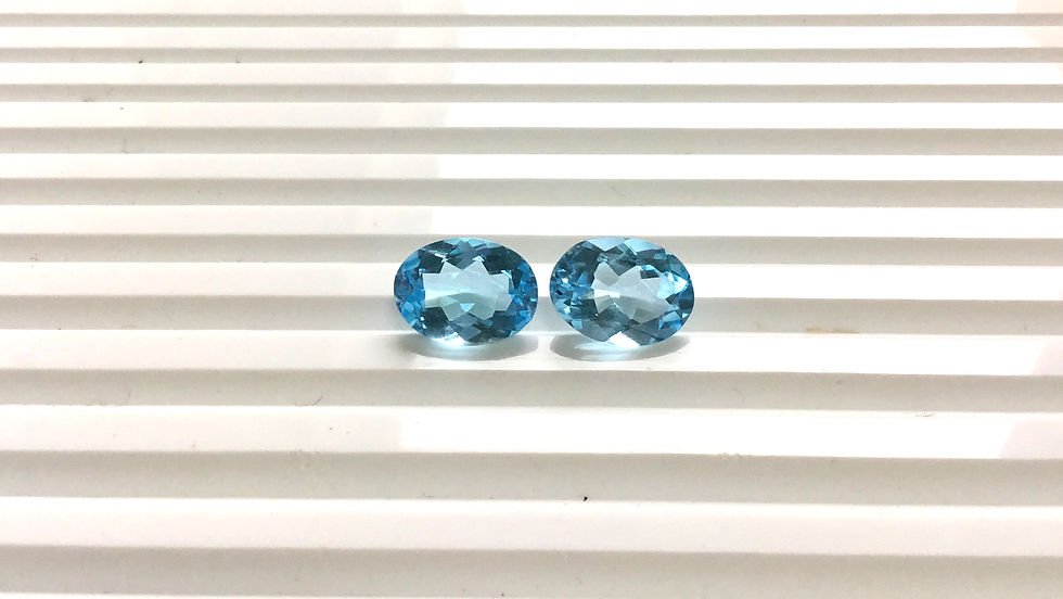 Miniaturbild: Blue Topaz Cut Topaz Oval Shape Top quality Topaz Natural Blue
