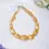섬네일: Citrine Faceted Tumble Beads l 10 Inches Natural Citrine Faceted Tumbles Beads
