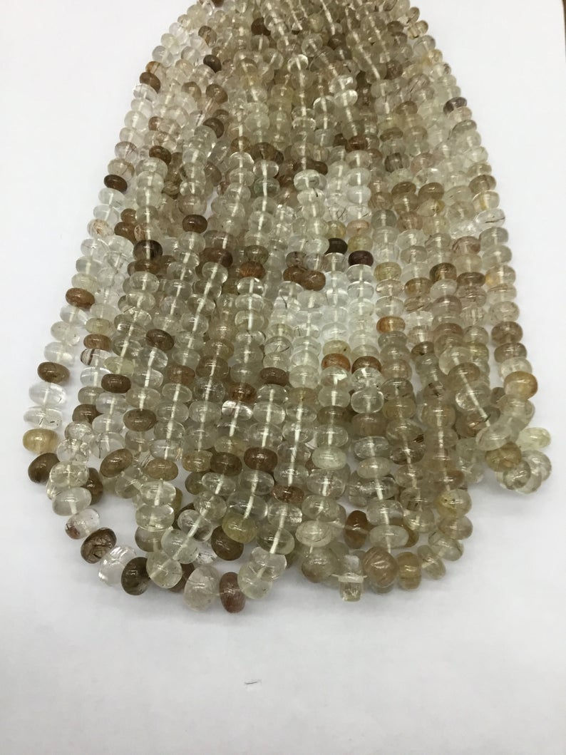 Miniatura: Closeout Sale price Rutile Smooth Beads10 strands full hank wholesale closeout