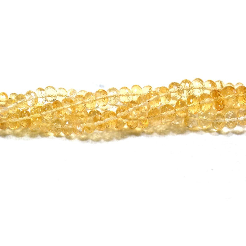 Thumbnail: Citrine Brazil Faceted Beads 1 Strand Gemstone Beads For Jewelry