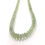 Miniatura: Natural Green Amethyst Faceted Tyre Beads Gemstone Necklace