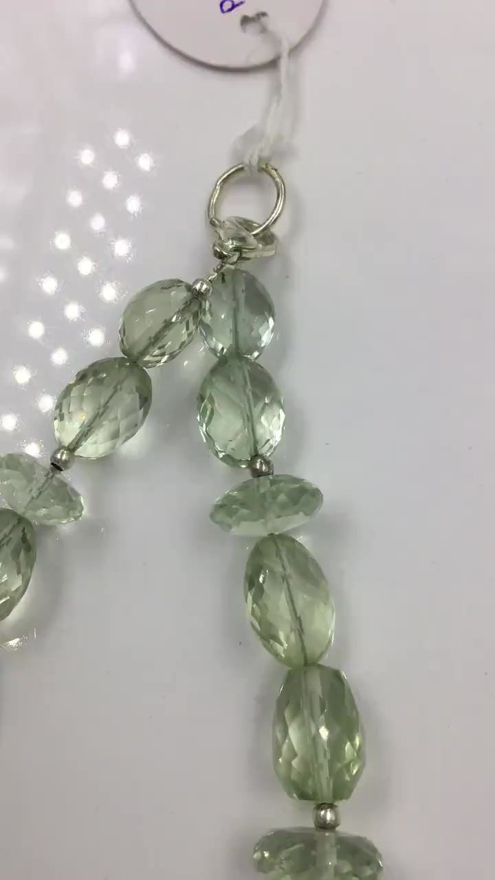 Miniatura: Natural Green Amethyst Faceted Fancy Tumbles Gemstone For Jewelry