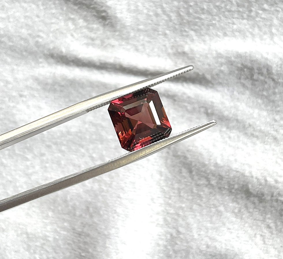 Миниатюра: 4.00 Carats Pinkish red Top Quality Radiant Cut stone For Jewelry Natural Gem