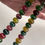 サムネイル： Multi Tourmaline Plain Beads Natural Gemstone Necklace