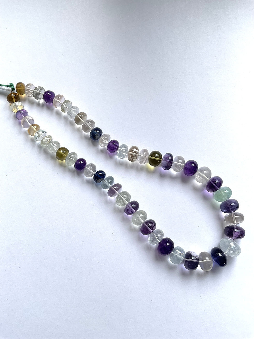 Miniatura: Semi Multi Gemstones Smooth Beads 1 Strand Gemstone