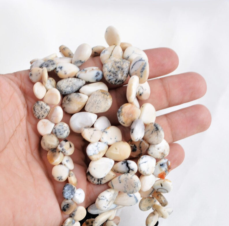 サムネイル： Natural Opal Smooth Drop Beads Gemstone For Jewelry
