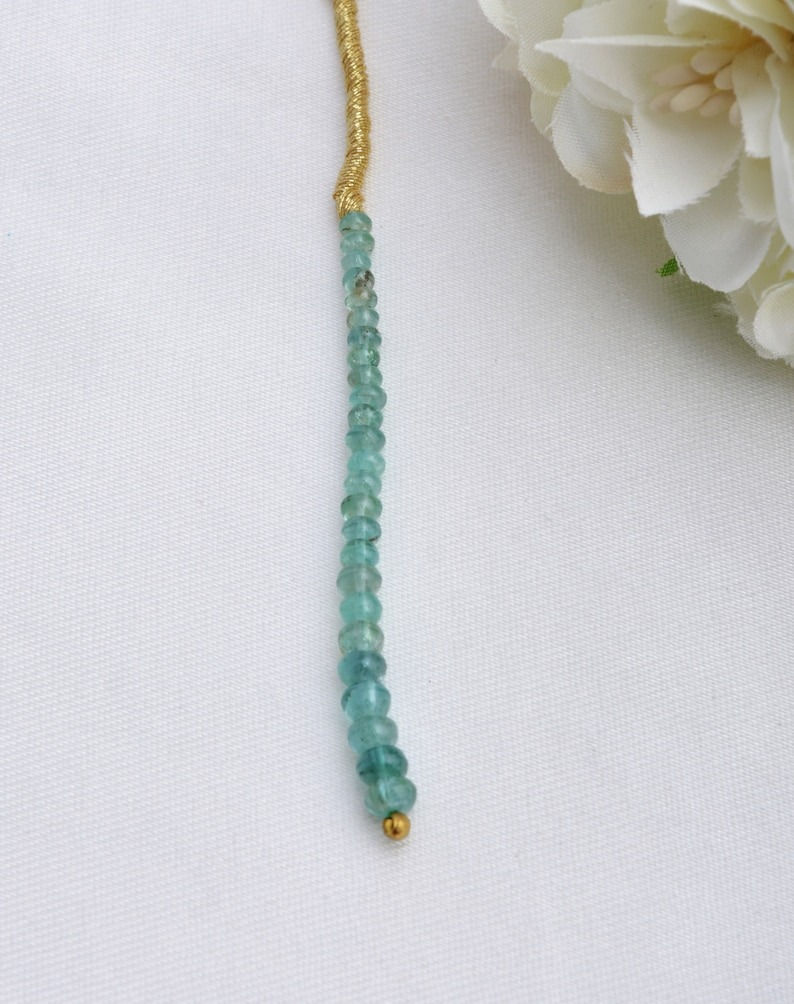 サムネイル： Zambian Emerald Smooth Tassel Beads Natural Gemstone For Jewelry