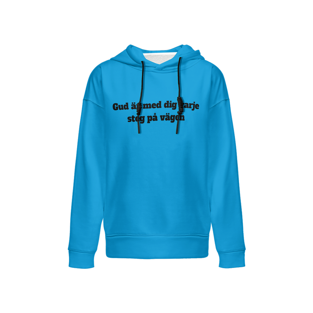 Närbild på det supertunga 375g materialet som används i Herr Relaxed Fit Hoodie. Tygstrukturen är tät och varm, vilket gör den perfekt för kyligare väder och för dem som söker en högkvalitativ och hållbar hoodie.