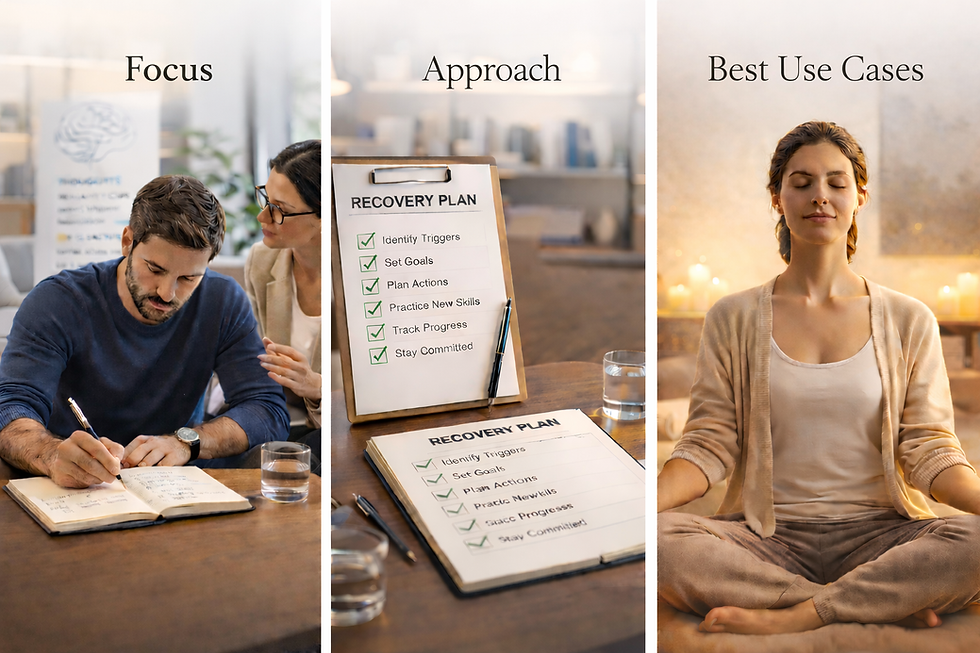 CBT DBT key differences