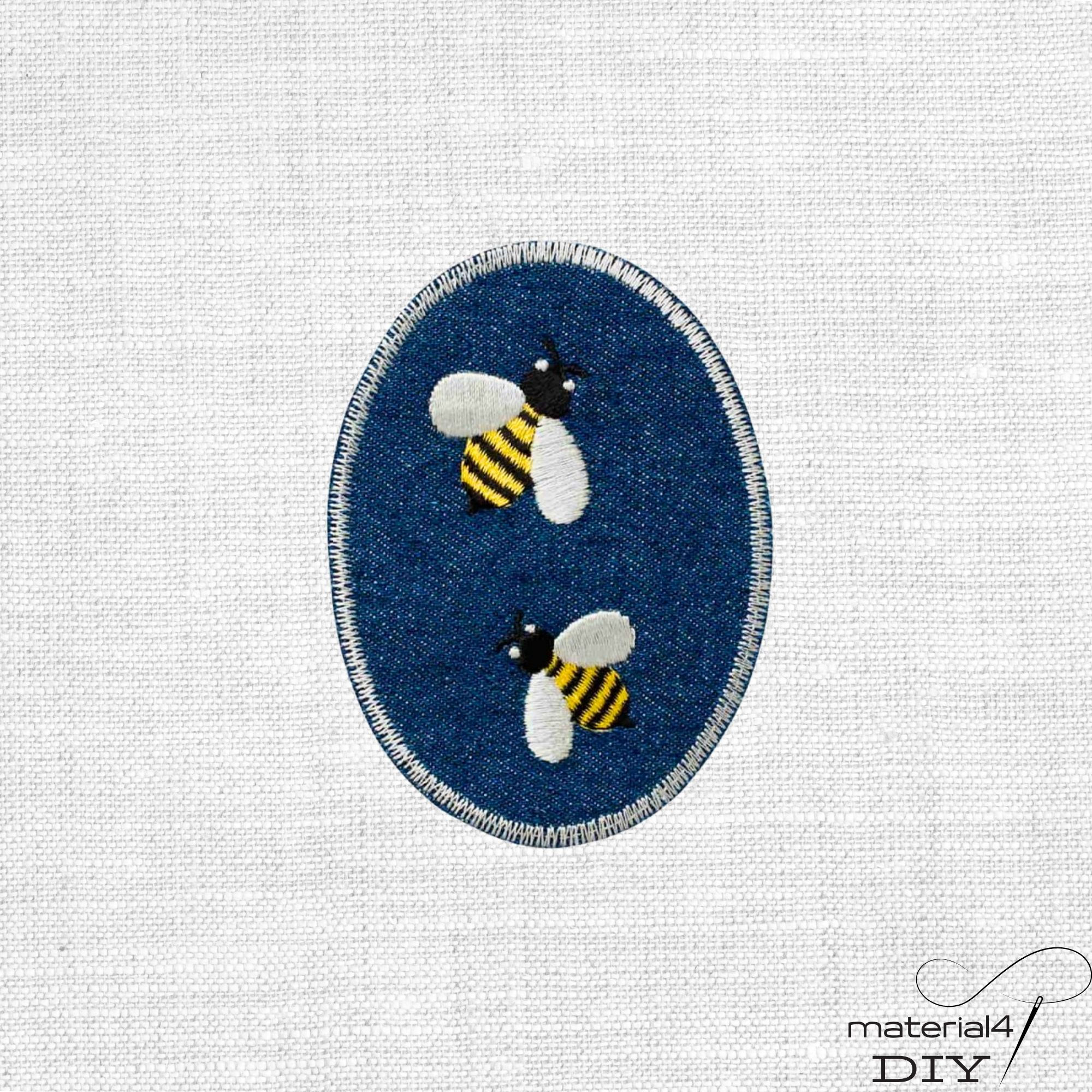 Jeansflick Bienen Aufnäher Patch . Mono-Quick 08297