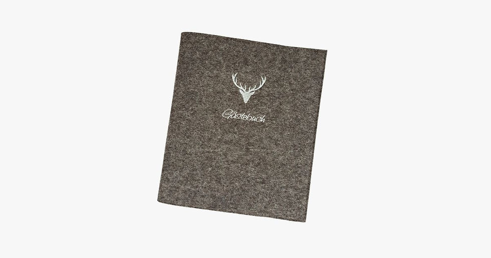 Miniaturbild: Gästebuch Hirsch . Schreibschrift . Farbwahl