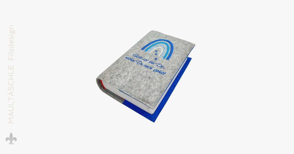 Gotteslobhülle Regenbogen Sterne. Gott ist bei Dir