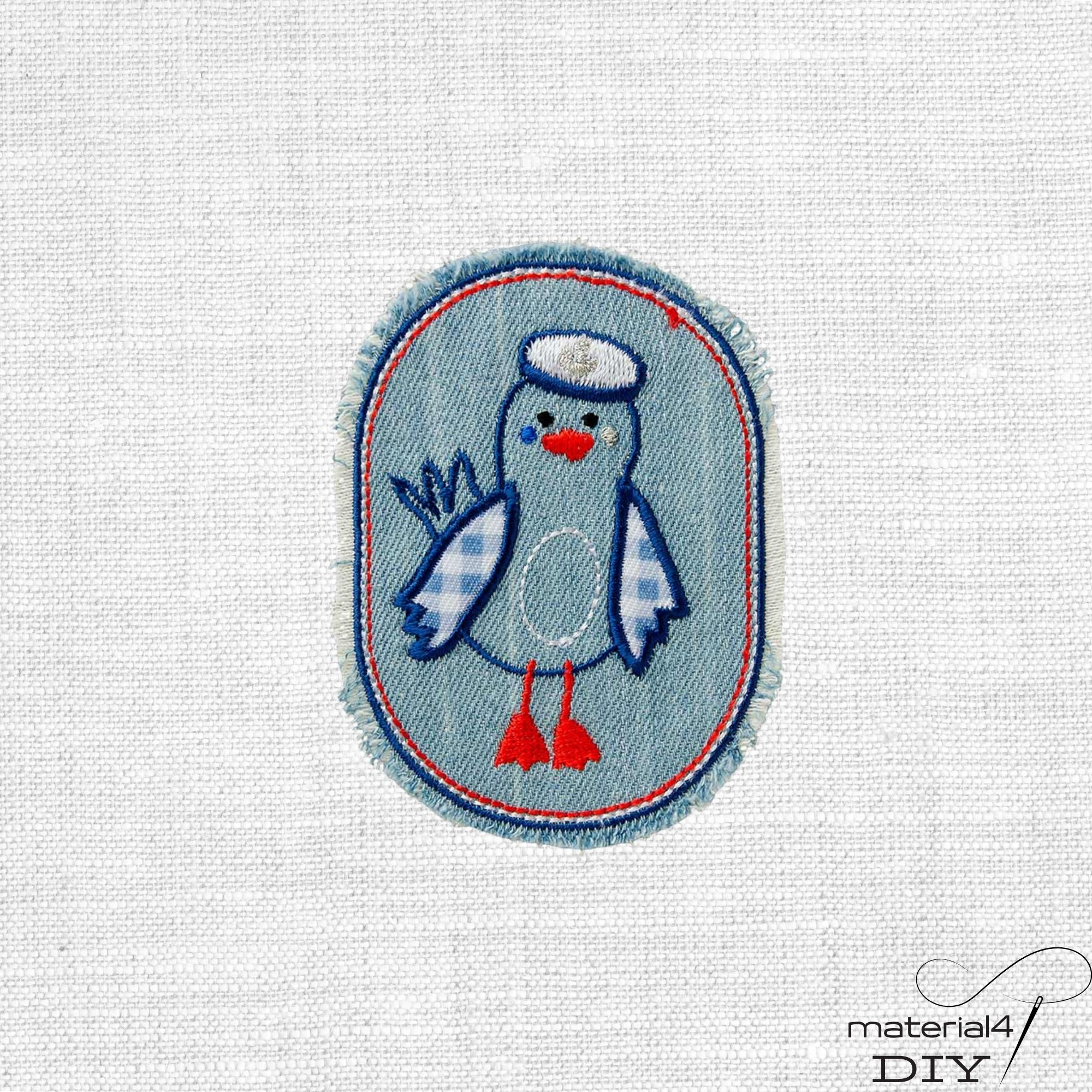 Jeansflick Möwe Aufnäher Patch . Mono-Quick 12614