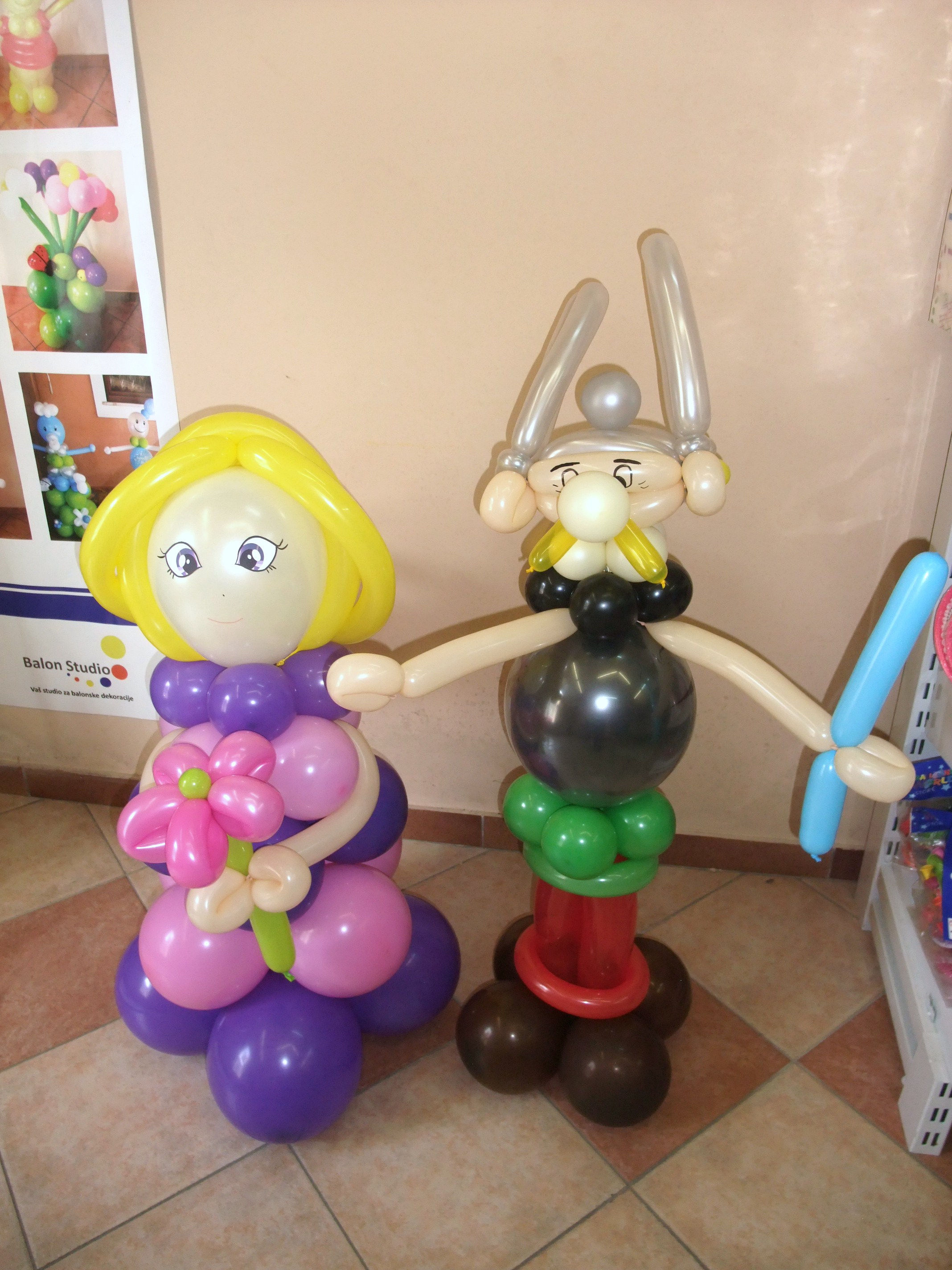 Asterix i Princeza balonske figure