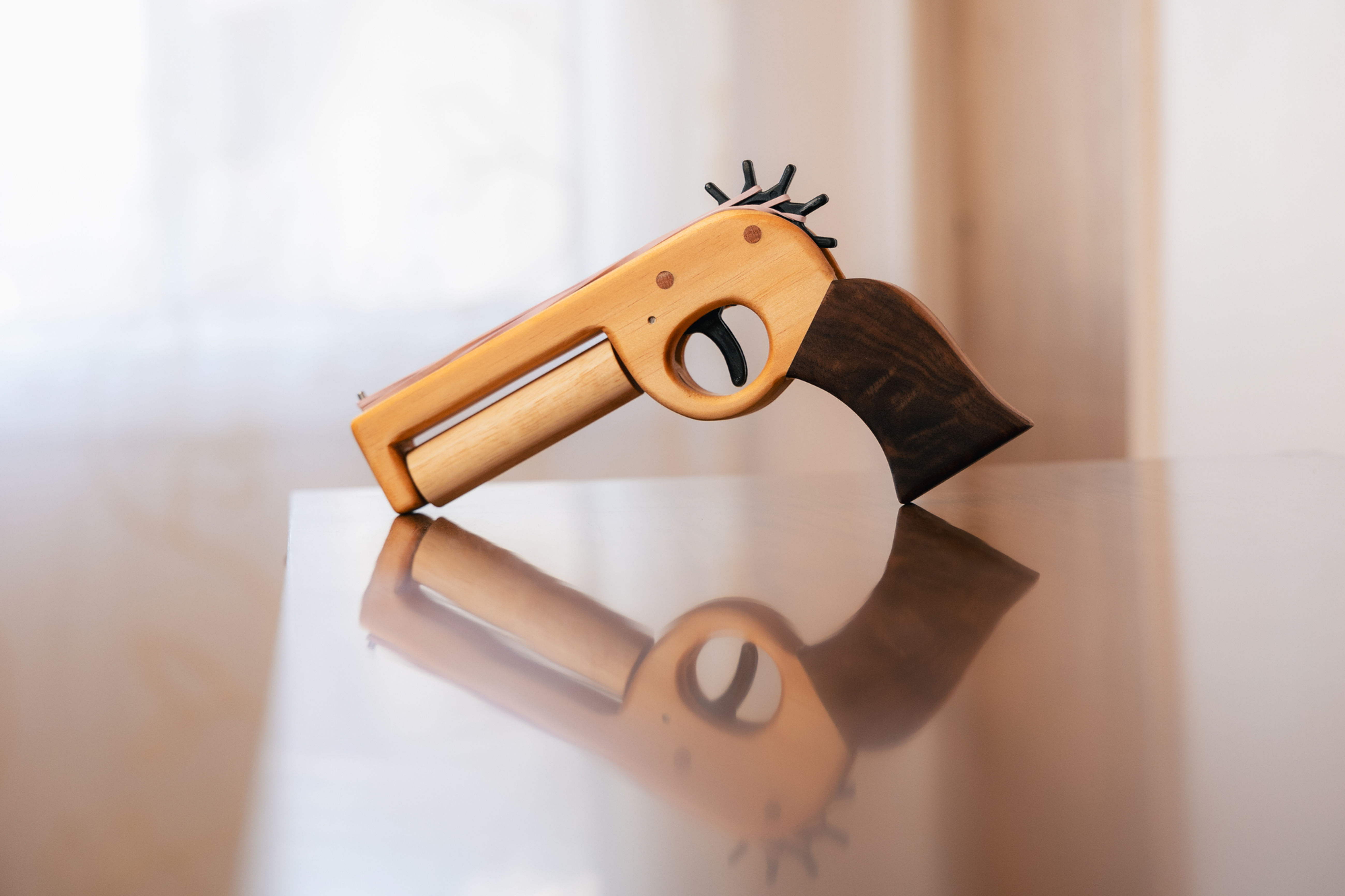Rubber Band Western Revolver