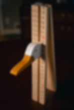 Measuring duck close up