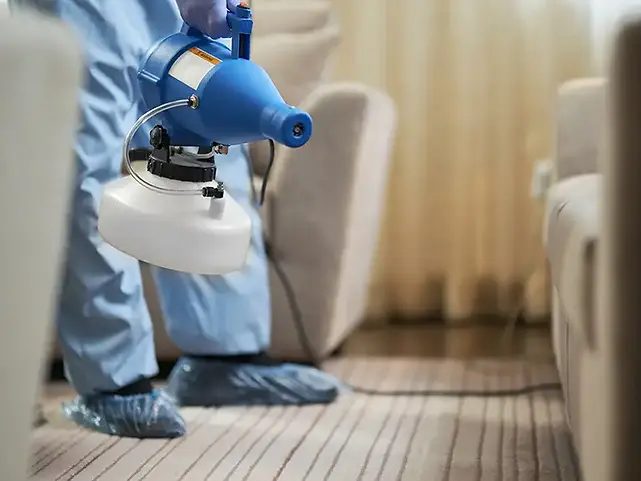 Bedbug disinfectant treatment to a home in North Miami, Florida