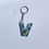 Thumbnail: Little Wildflowers Letter Kechain in Blue