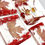 Thumbnail: Canadian Maple Flag Coaster Set of 4 with Holder