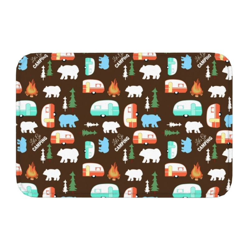 Thumbnail: Happy Camper Front Floor Door Mat RV Camping 